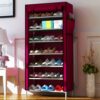 Multi Layer Simple Shoe Rack Household Dust-proof Assembled Saving Space Shoes Organizer Storage Cabinet Shoes Shelf for Home