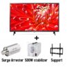 LG Tv 32 inches + support + 500W stabilizer +Surge Arrester