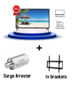 Daya 32 inches smart tv + tv brackets and surge arrester