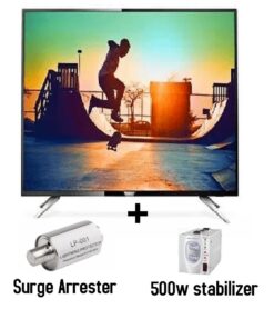 Delta 43DLT110 43″- SMART TV + 500W stabilizer and surge arrester