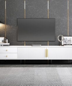 Modern TV Cabinet with 2 Doors and 2 Drawers