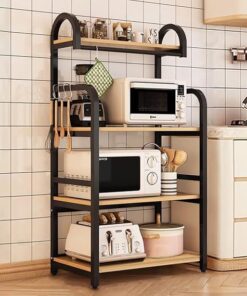 Kitchen Storage Rack 4 Tier Coffee Corner Shelf