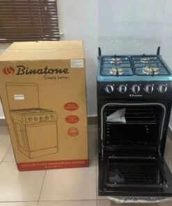 Binatone 50×50 Automatic Gas Cooker – Durable Kitchen Stove with 6-Month Warranty | Buy in Cameroon