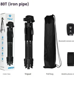 Professional 1.7m Camera Tripod – Lightweight Aluminum Stand for DSLR & Phones