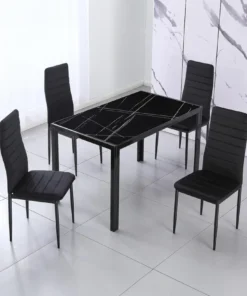 MW34 MW39 Minimalistic Glass Dining Set (1+4).