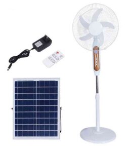 Solar Rechargeable Fan with Solar Panel – Eco-Friendly Cooling for Cameroon