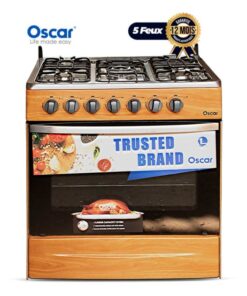 Oscar 5-Burner Cooker – 60 × 76 cm – Wood – 12-Month Warranty