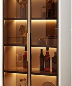 Modern Wine Cabinet with LED Lights