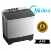 Midea MT100W80 8 kg Semi-Automatic Washing Machine.