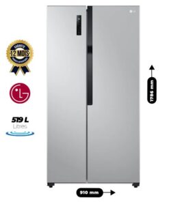 LG Side-by-Side Refrigerator GCFB507PQAM - 519 Liters