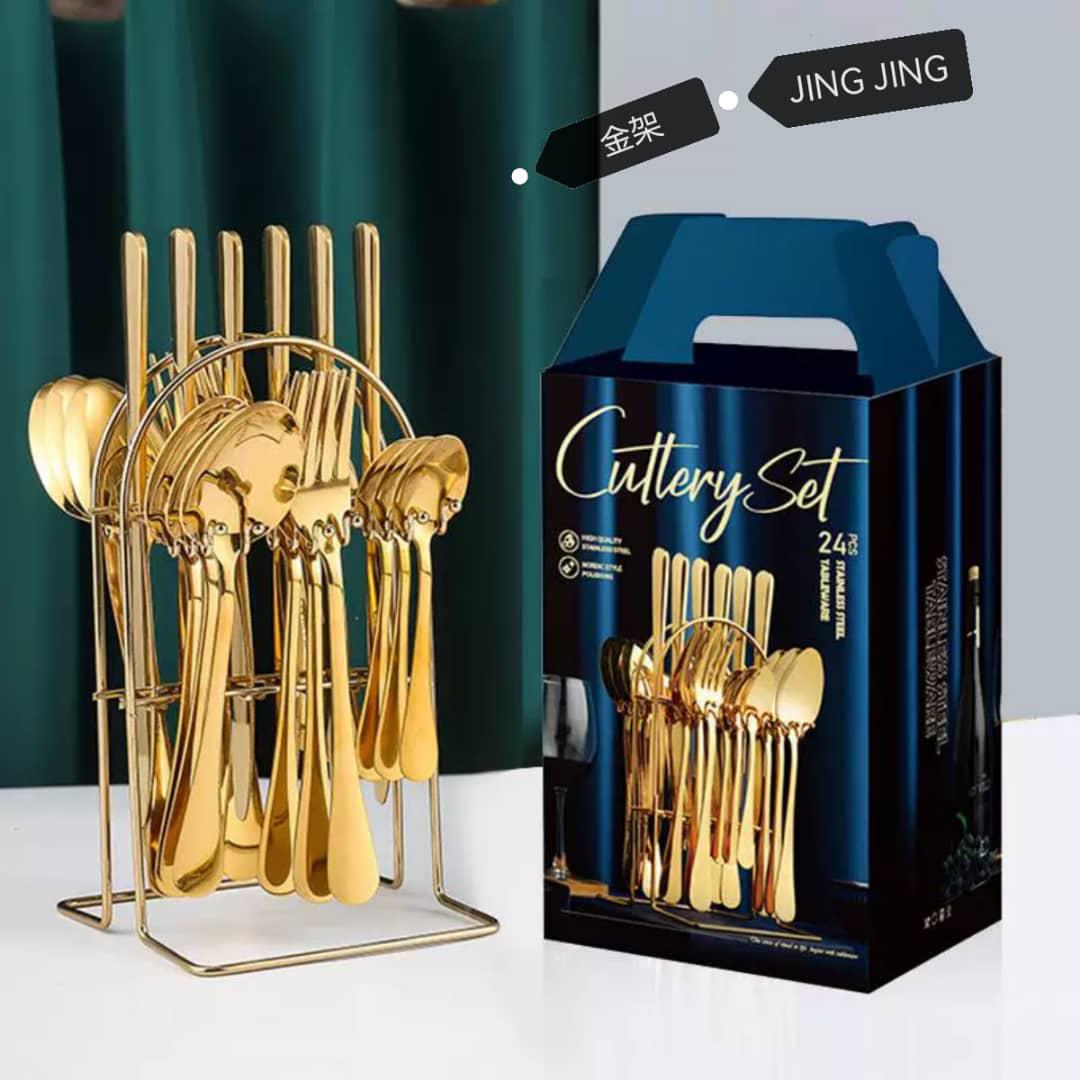 248 Cutlery Set – Stainless Steel Flatware Set (Fork, Knife, Spoon)