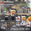 Hoffmans HM-1272 5-in-1 Multi-Function Blender – 600W – 1.8L – Pure Copper Motor – Meat Grinder – Vegetable Cutter