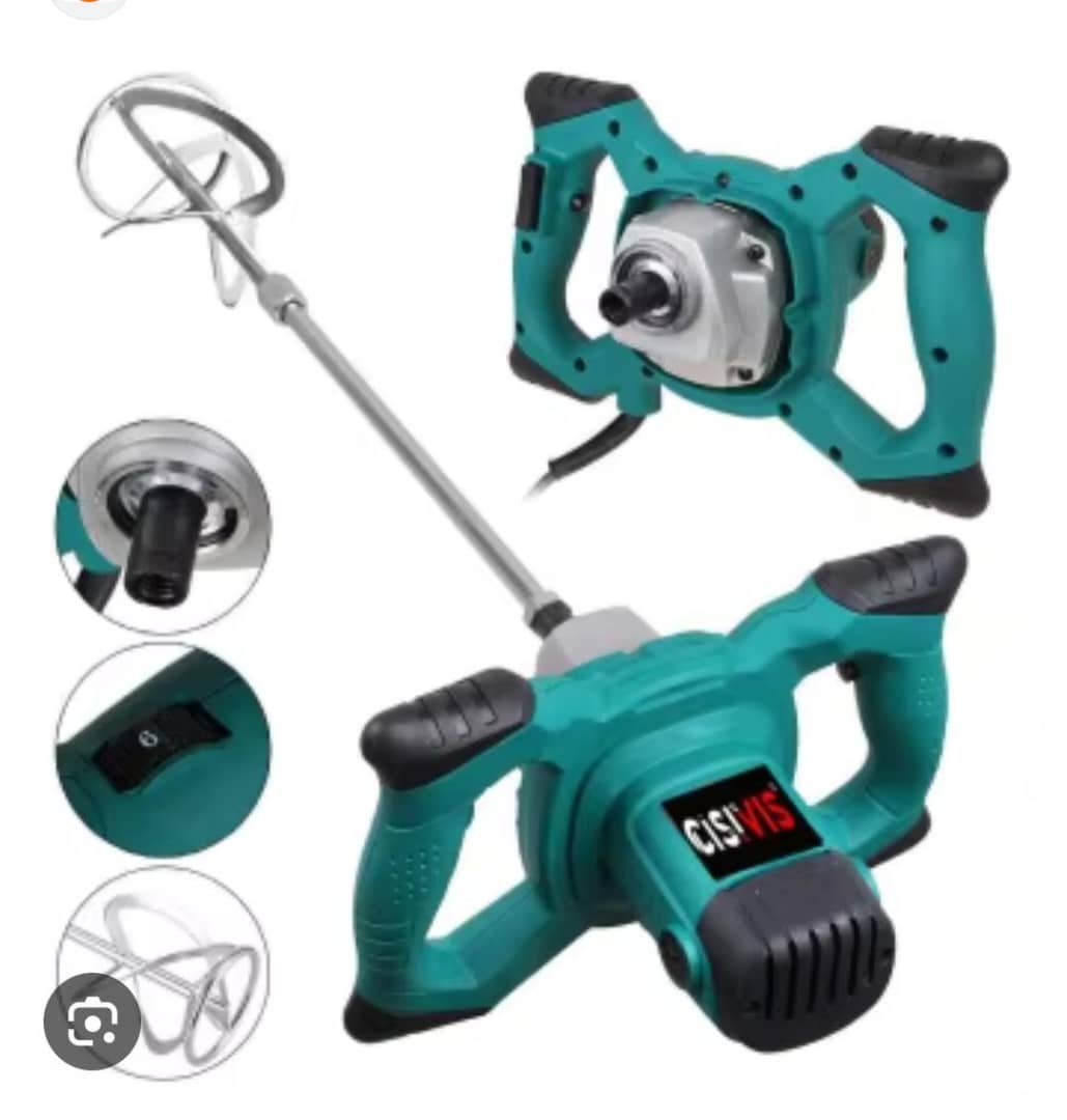 Industrial Hand Mixer 2200W – 6-Speed Electric Cement Mixer – 220V